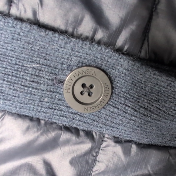 Helly Hansen Button Front Insulated Ski Jacket  With Wool Trim - Picture 2 of 6